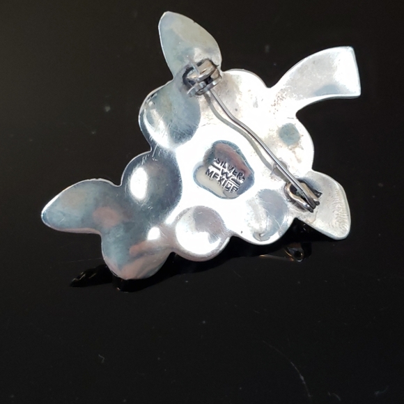 Vintage Mexico Silver Grape Bunch Broach - Picture 6 of 6